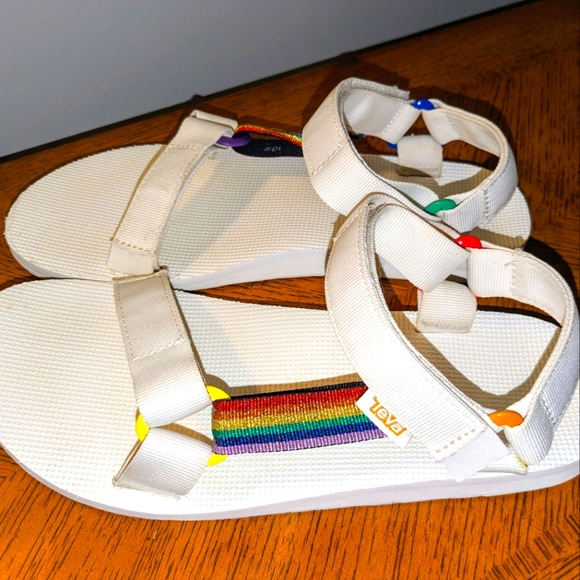 Teva Shoes - Teva Sport Sandal Original Universal Pride Rainbow White Men 10 Women11.5 Unisex